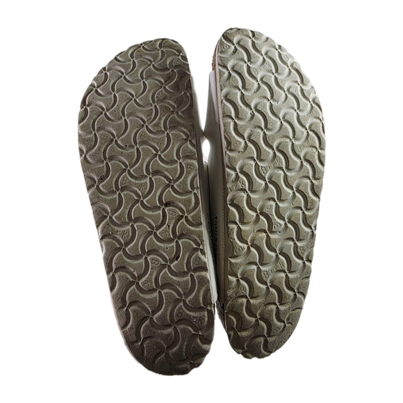 Birkenstock Sandals Arizona White Slip On Comfort Slide Size 41 L10 M8 - Picture 7 of 7